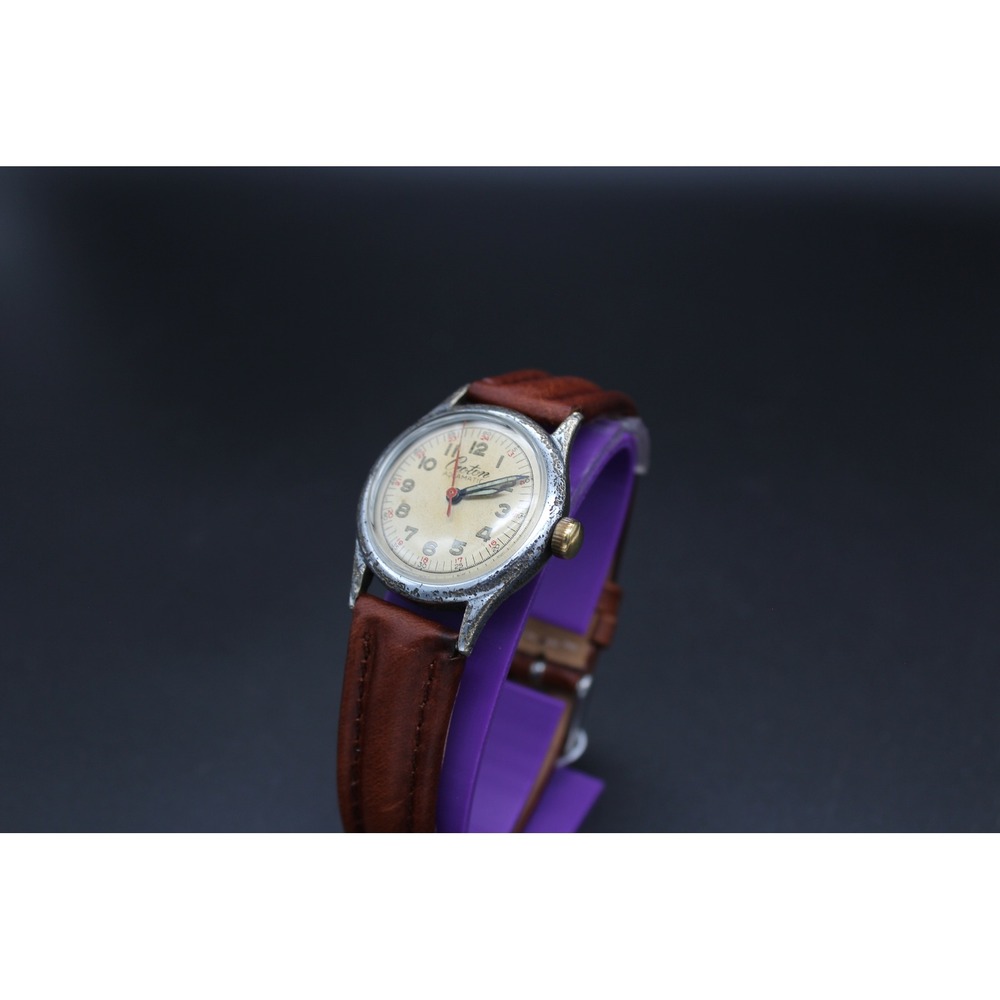 Vintage Croton Aquamatic Swiss Mechanical Field Watch Military Style Running